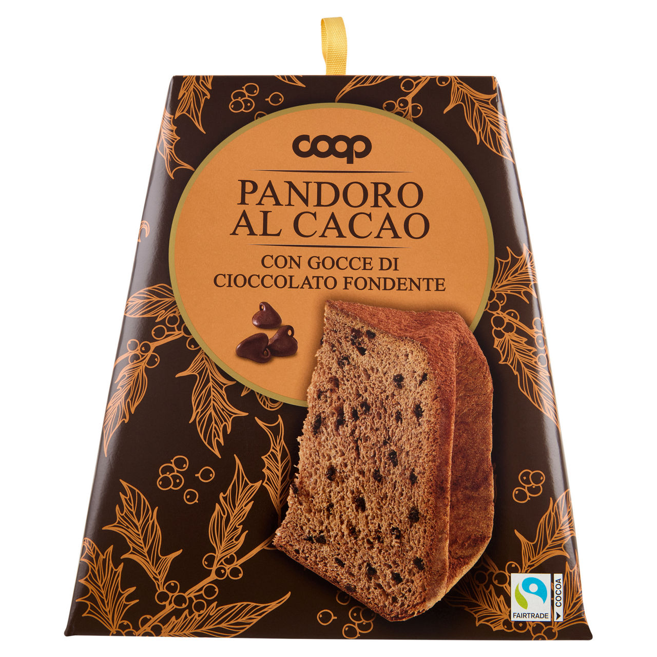Pandoro scuro con gocce di cioccolato 850 gr