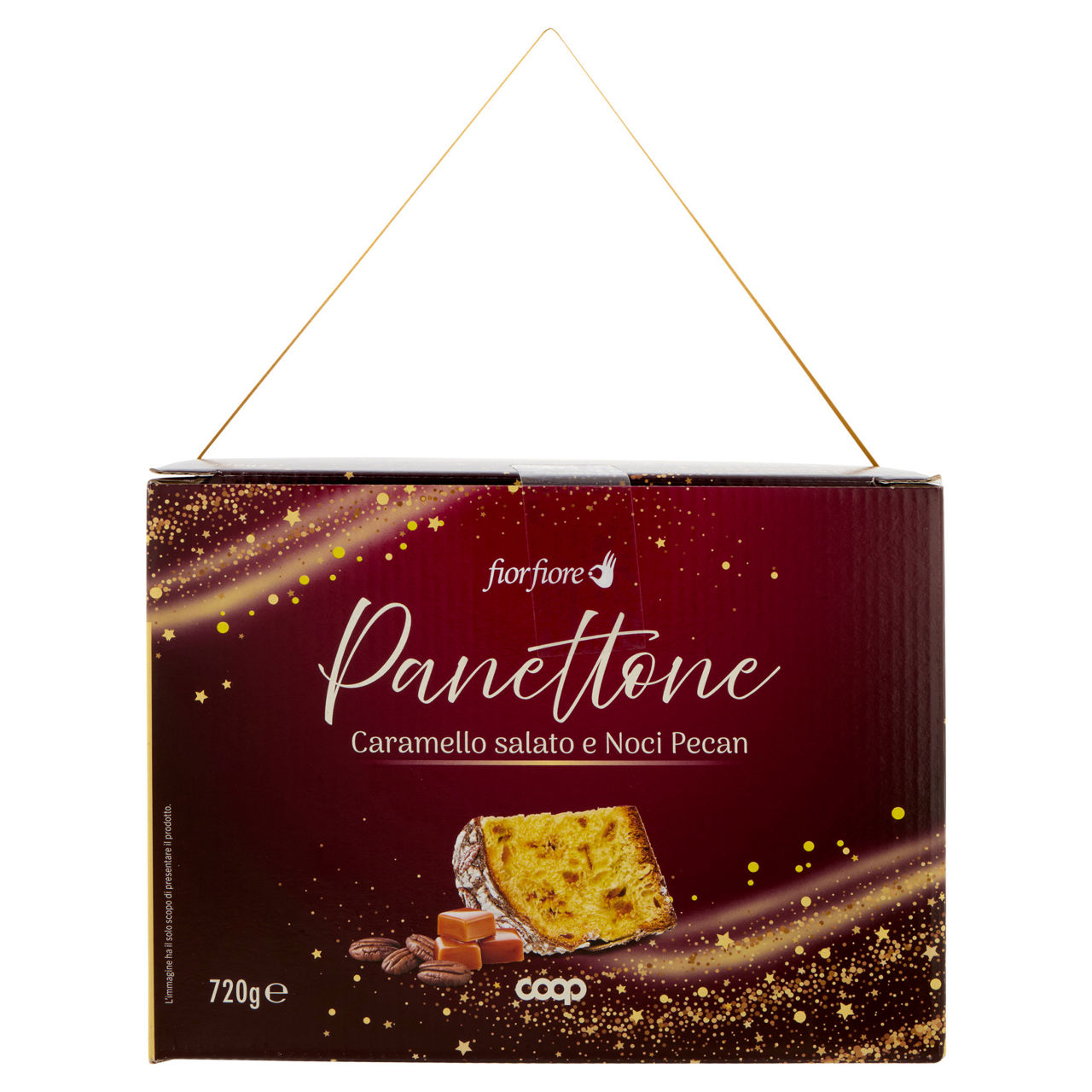 Panettone al caramello salato e noci pecan 720 gr