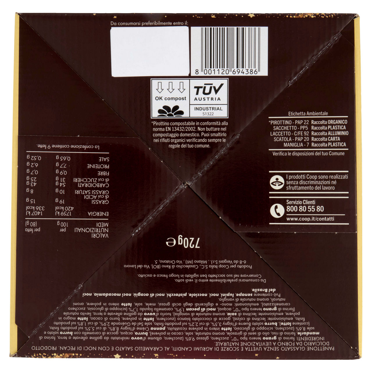 Panettone al caramello salato e noci pecan 720 gr - Immagine 11