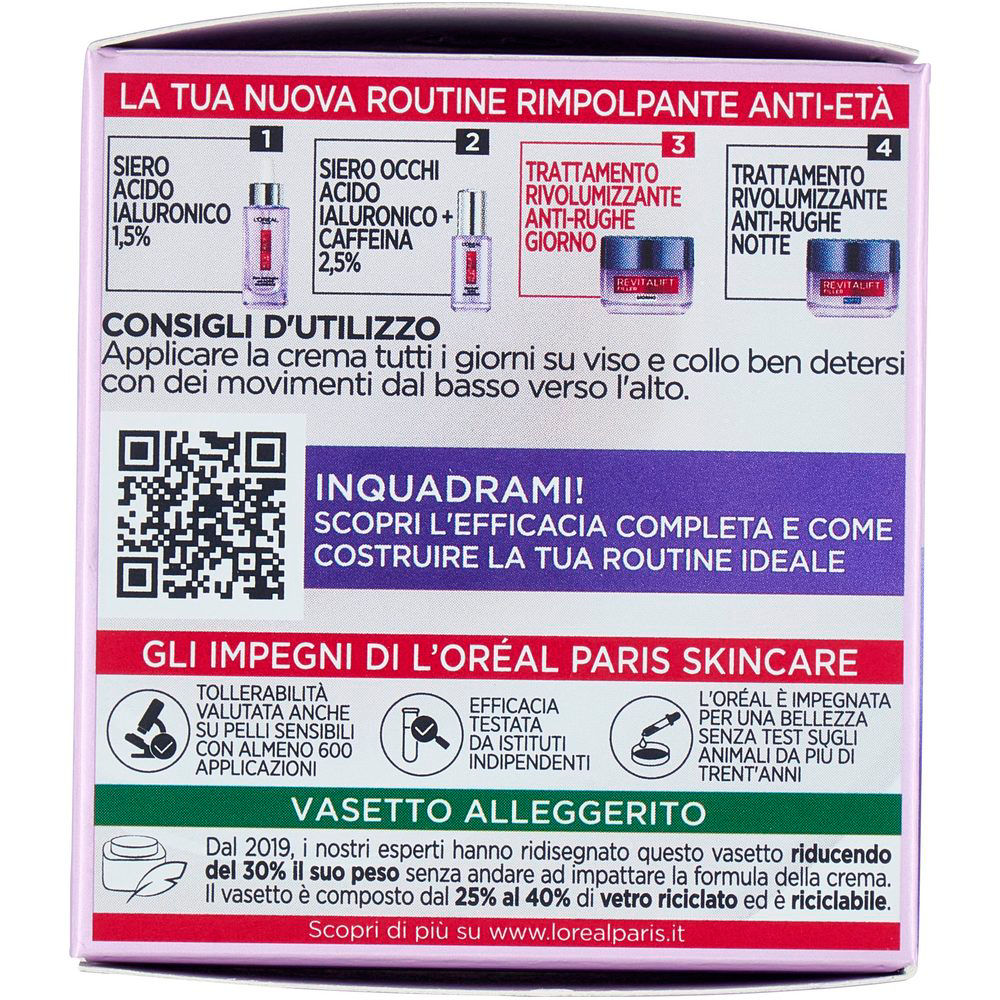 Crema viso giorno Filler anti rughe rivolumizzante 50 ml - Immagine 11