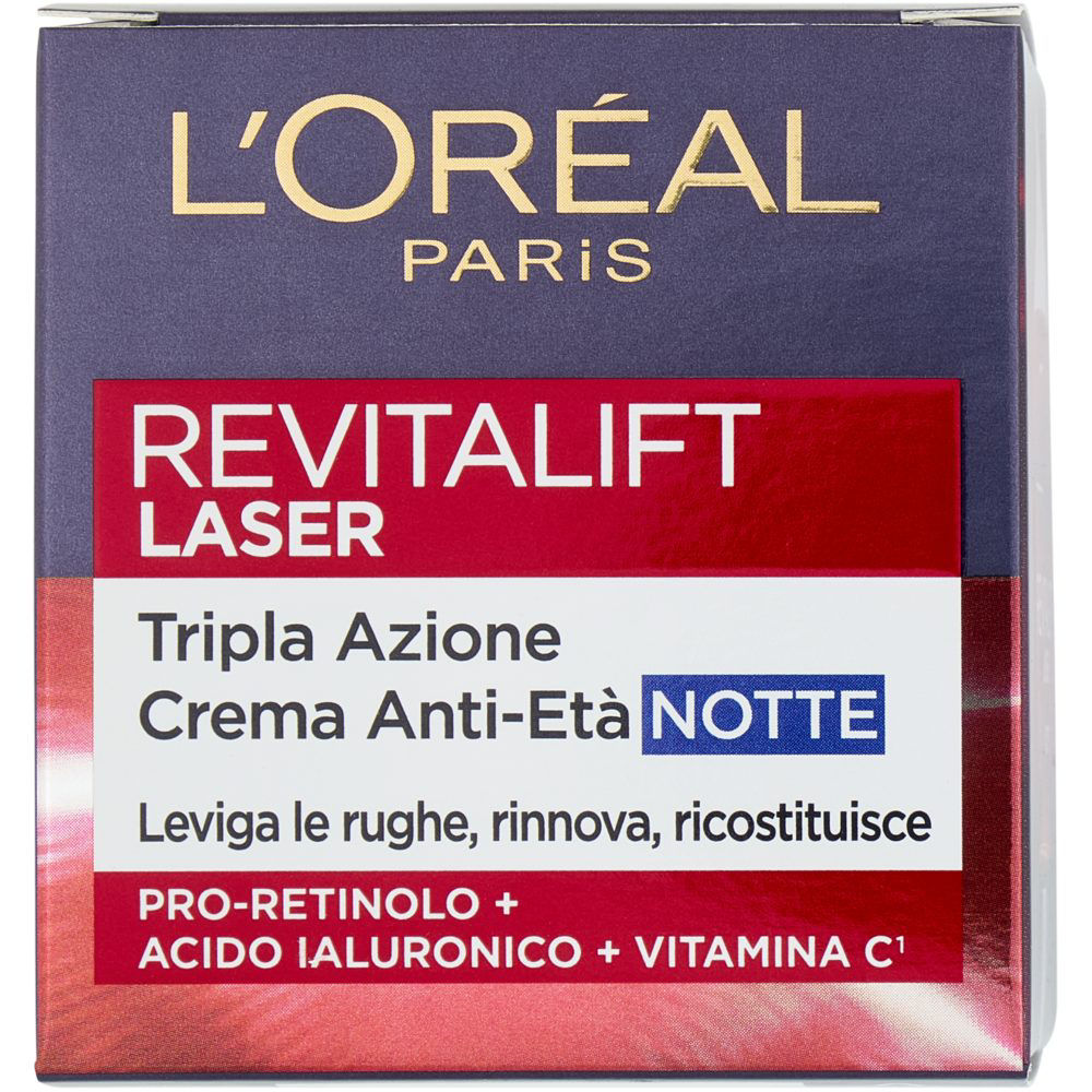 Crema viso notte Laser tripla azione anti età 50 ml