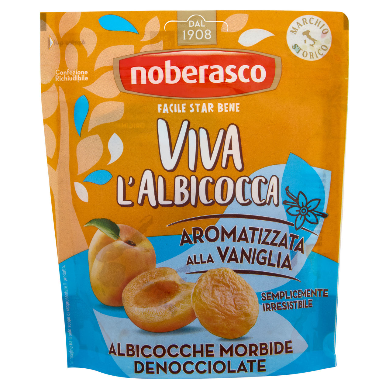 Albicocche denocciolate aromatizzate alla vaniglia 200 gr