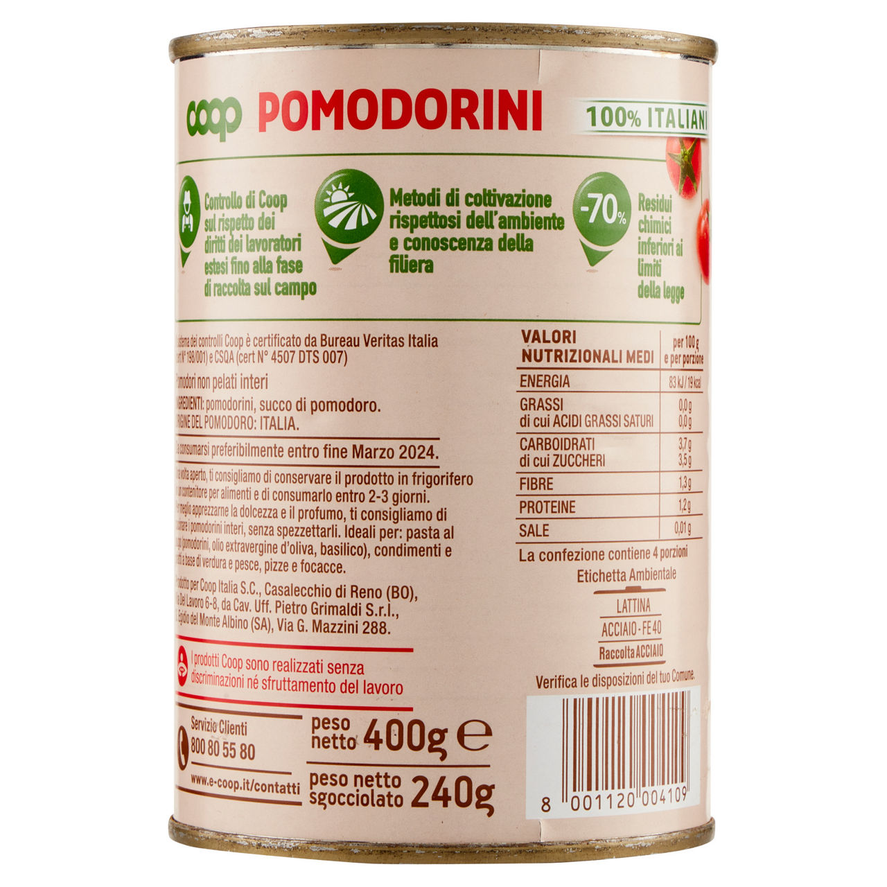 Pomodorini origine coop barattolo gr 400 - Immagine 21