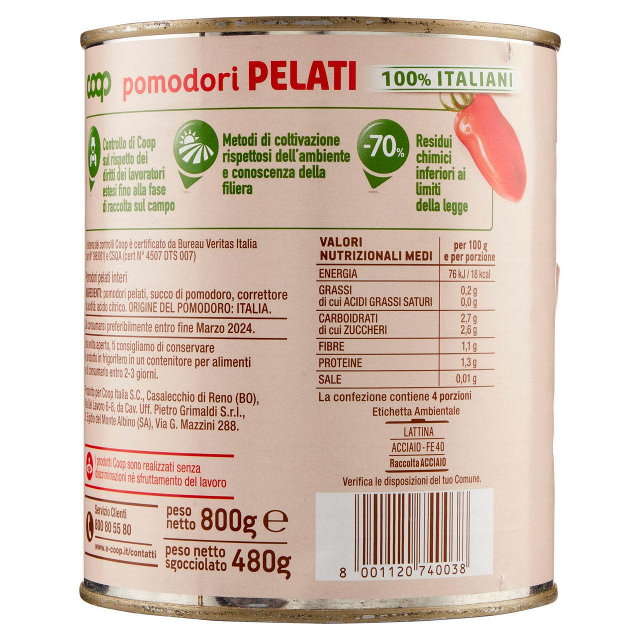 Pomodori pelati origine coop barattolo gr 800 - Immagine 31