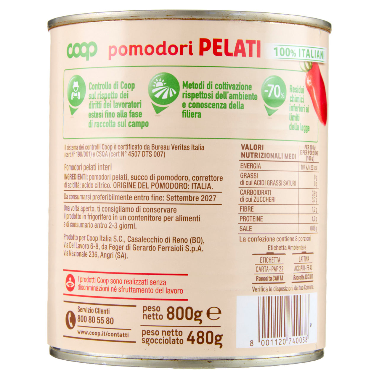Pomodori pelati origine coop barattolo gr 800 - Immagine 91