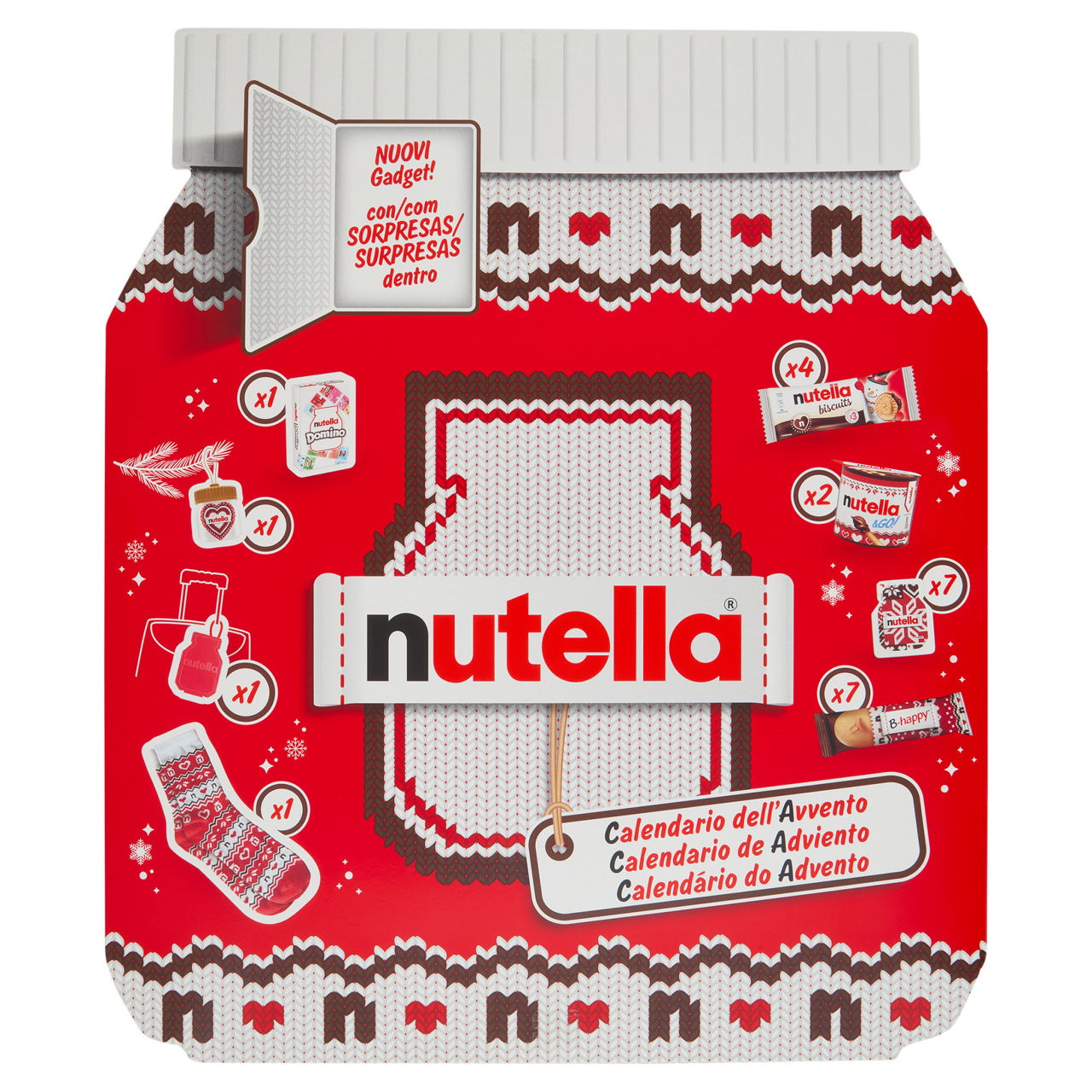 Calendario dell'Avvento Nutella mix 528 gr
