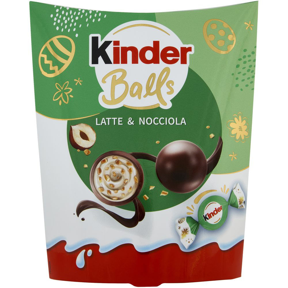 Cioccolatini Kinder Balls latte e nocciola 90 gr