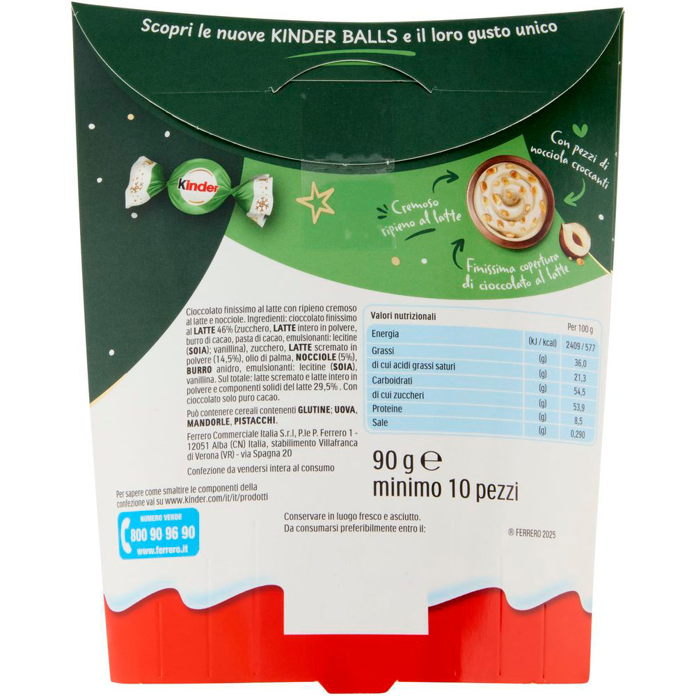 Cioccolatini Kinder Balls latte e nocciola 90 gr - Immagine 21