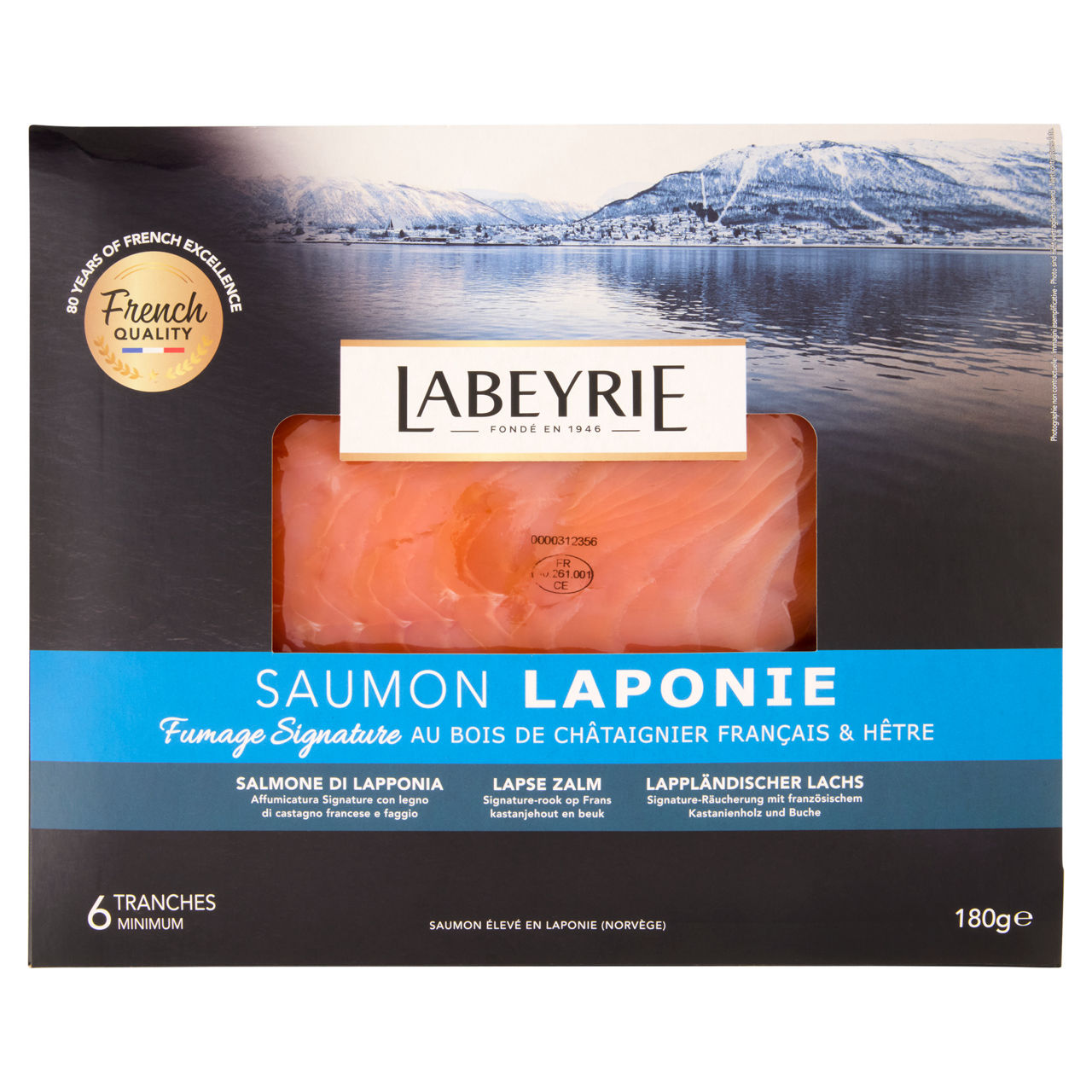 Salmone della Lapponia affumicato 180 gr