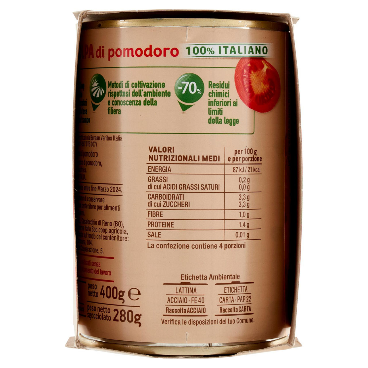 Polpa di pomodoro origine coop cluster g.400x3 - Immagine 91