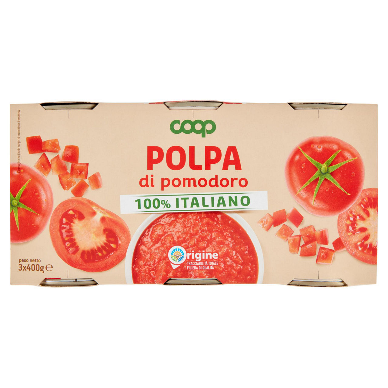 Polpa di pomodoro origine coop cluster g.400x3 - Immagine 21