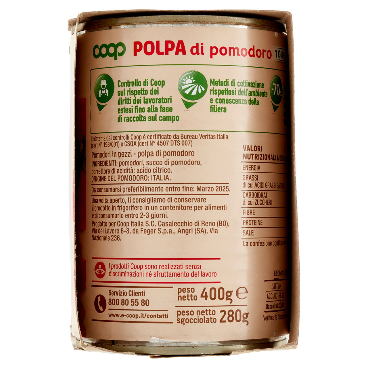 Polpa di pomodoro origine coop cluster g.400x3 - Immagine 101