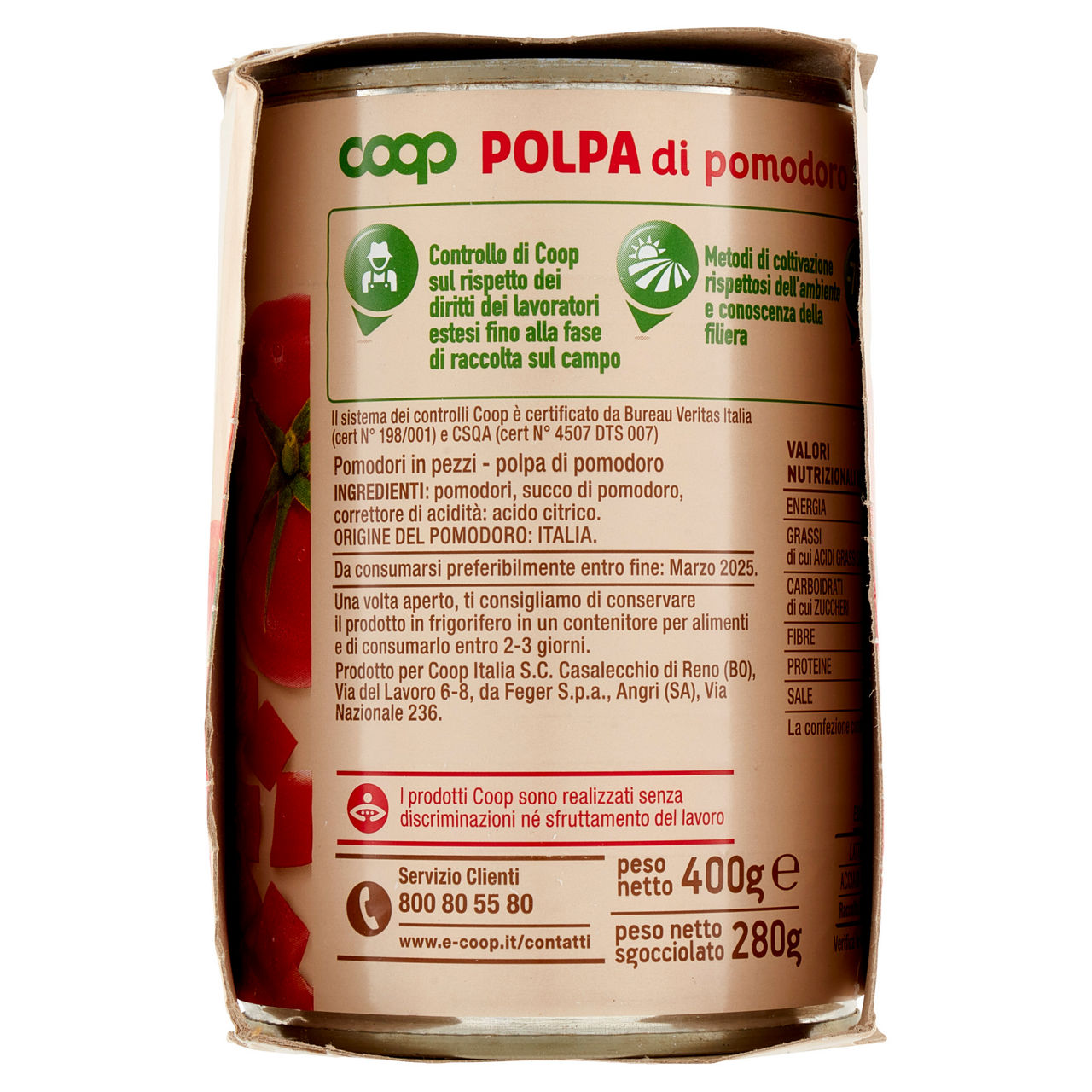 Polpa di pomodoro origine coop cluster g.400x3 - Immagine 181