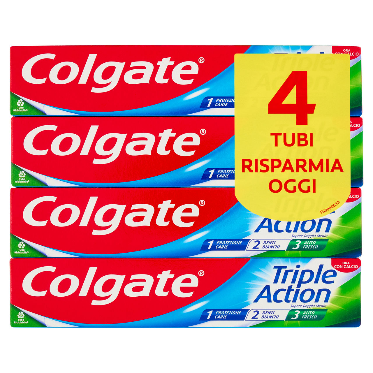 Dentrifricio Tripla Azione 4 pz x 75 ml