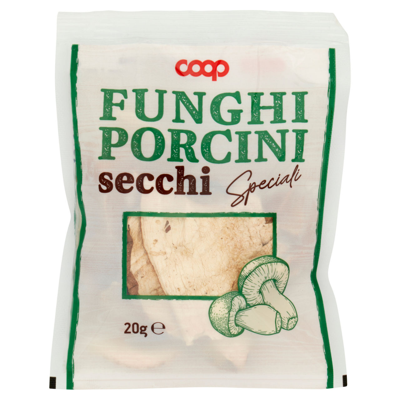 Funghi porcini secchi coop busta g20 - Immagine 01