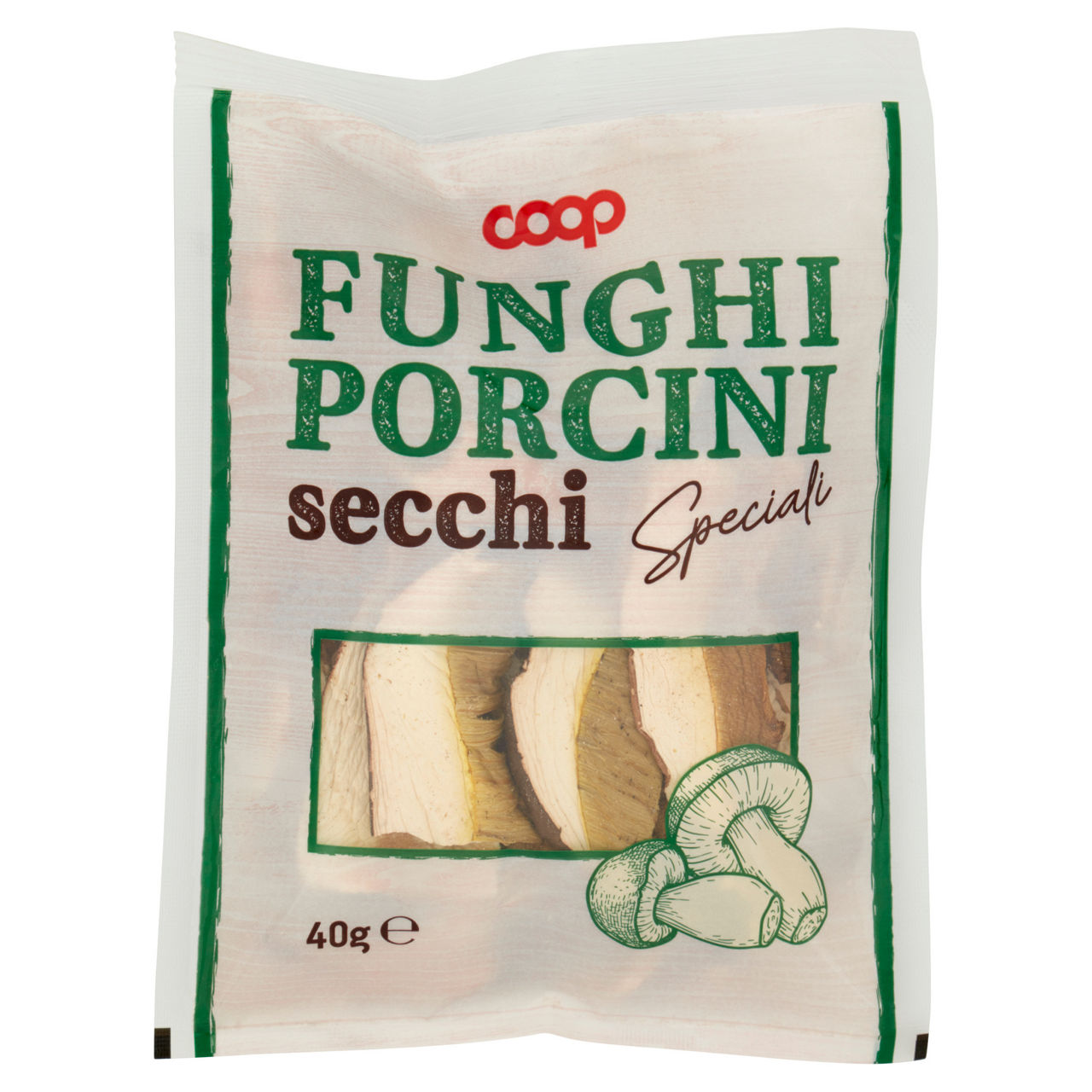 Funghi porcini secchi coop busta g40 - Immagine 01