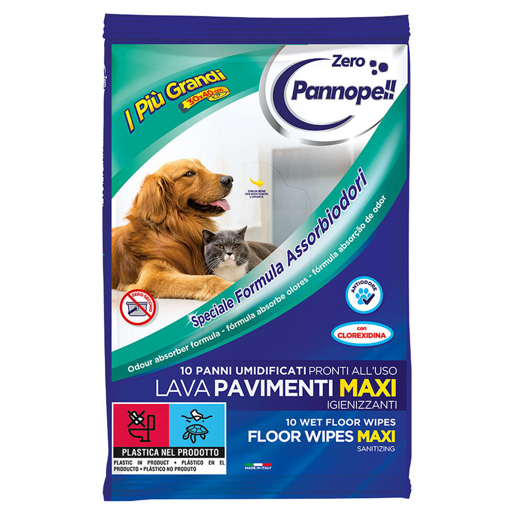 Panni umidificato lavapavimenti Pannopel Zero 10 pz