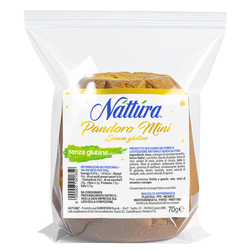 Mini pandoro senza glutine 70 gr