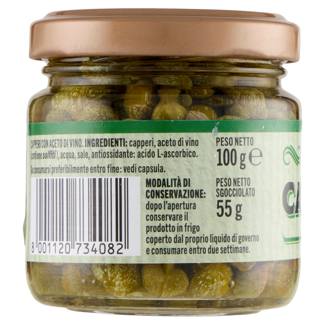 Capperi coop all'aceto vaso vetro g 55 - Immagine 11