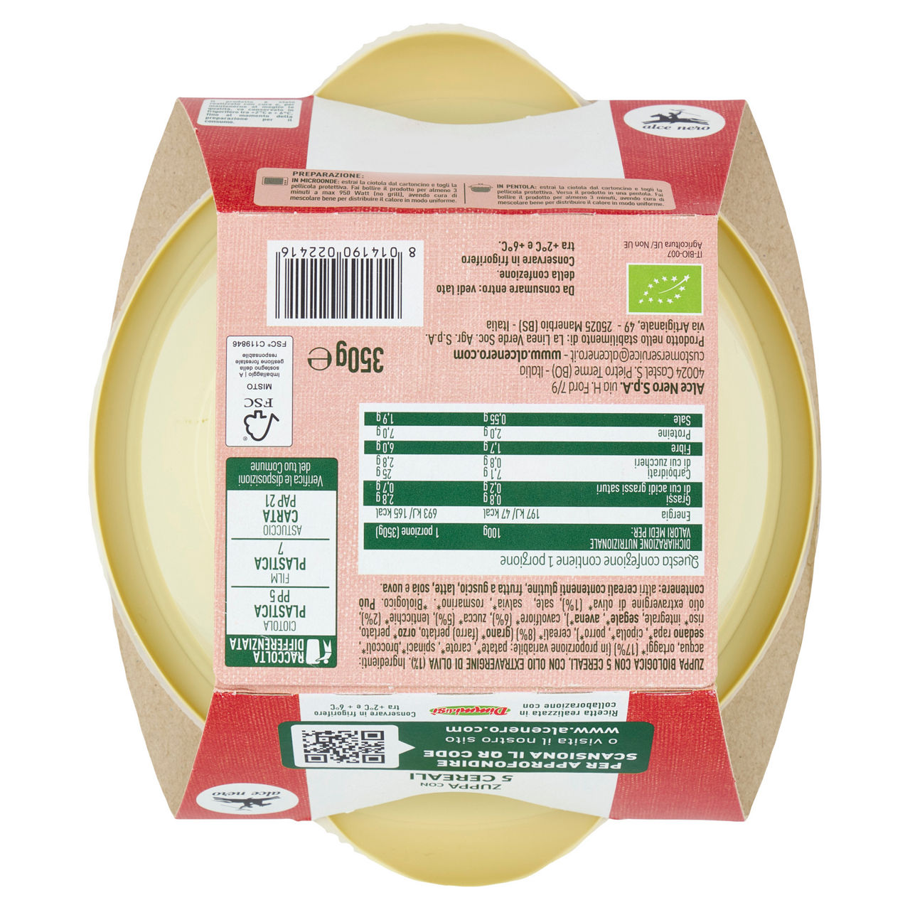 Zuppa con 5 cereali bio 350 gr - Immagine 21