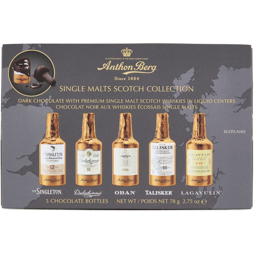 Ciocciolatini ripieni di liquori Whisky 5 pz 78 gr