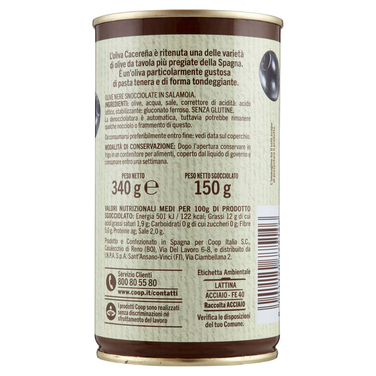Olive nere snocciolate in salamoia cacerena in lattina 150 gr - Immagine 21