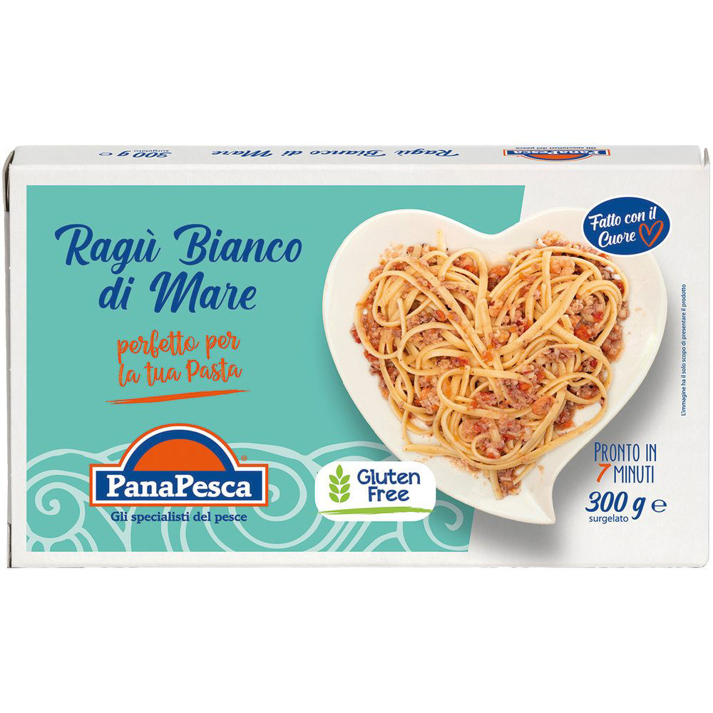 Rag&ugrave; bianco di mare surgelato 300 gr