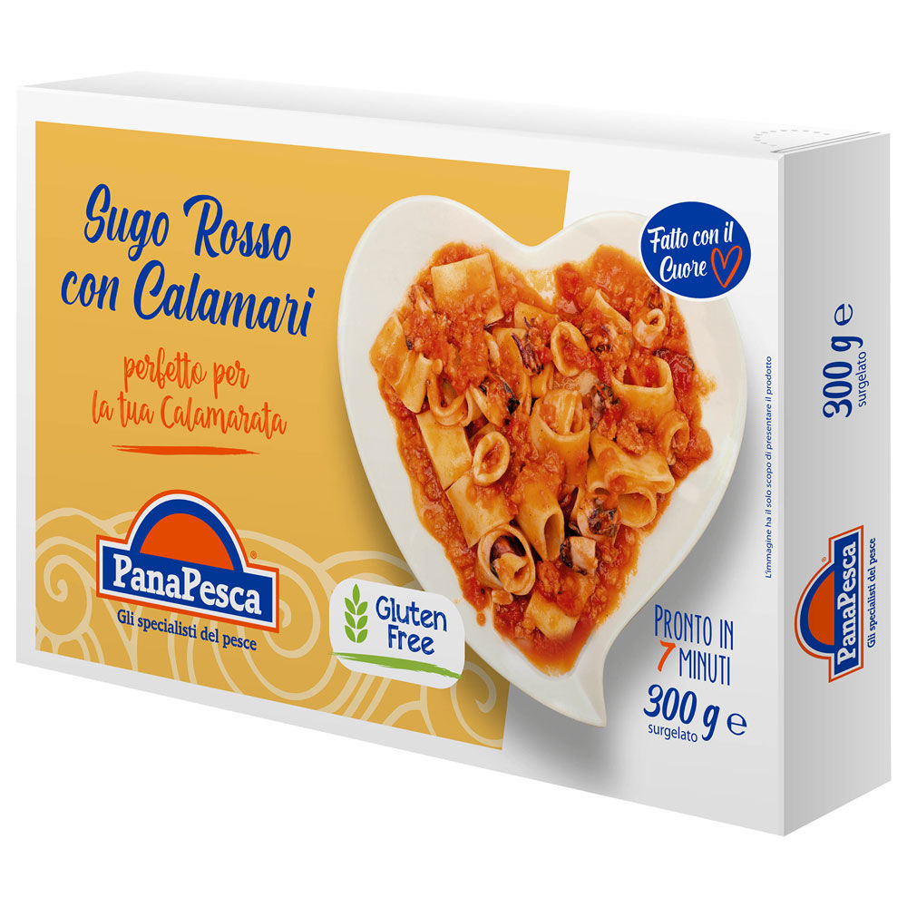 Sugo rosso con calamari surgelato 300 gr