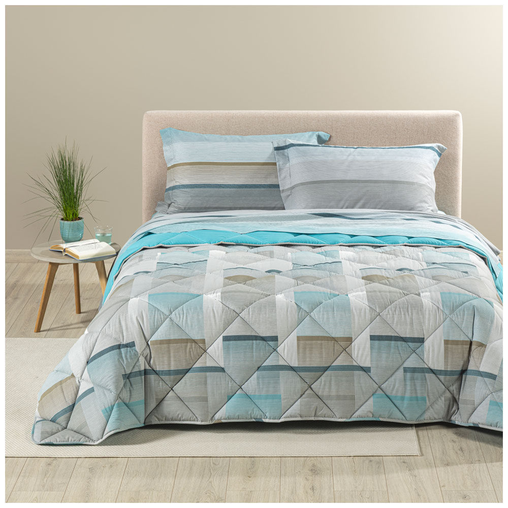 Trapunta Sofficissima Newtown grigio 1 piazza e mezzo - Immagine 11