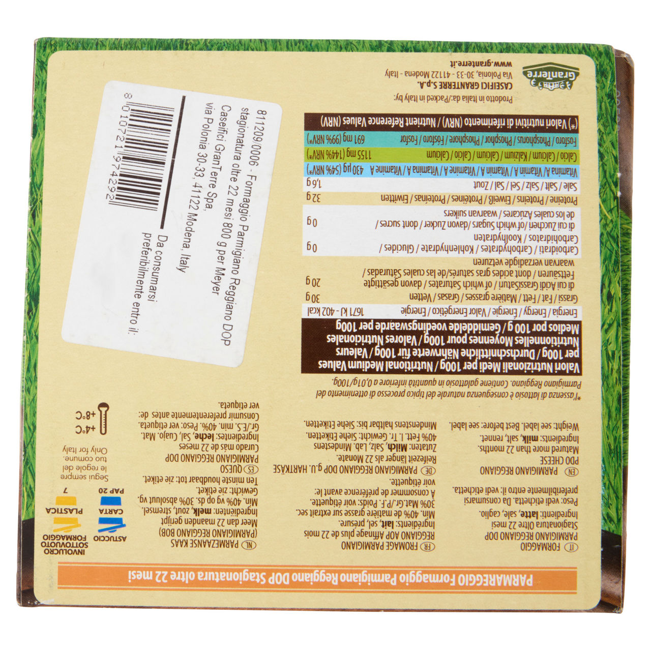 Parmigiano Reggiano DOP oltre 22 mesi 800 gr - Immagine 31