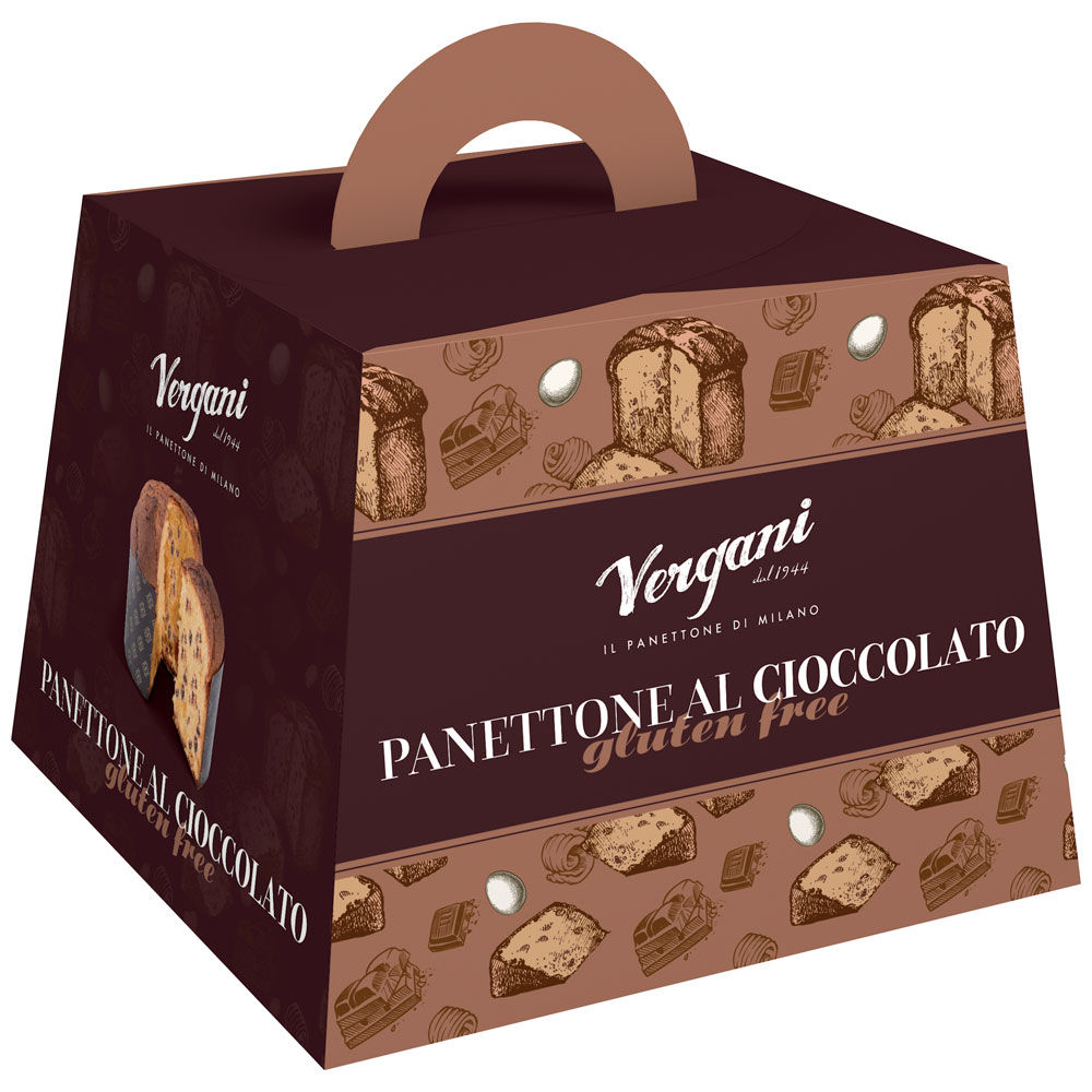 Panettone al cioccolato senza glutine 600 gr