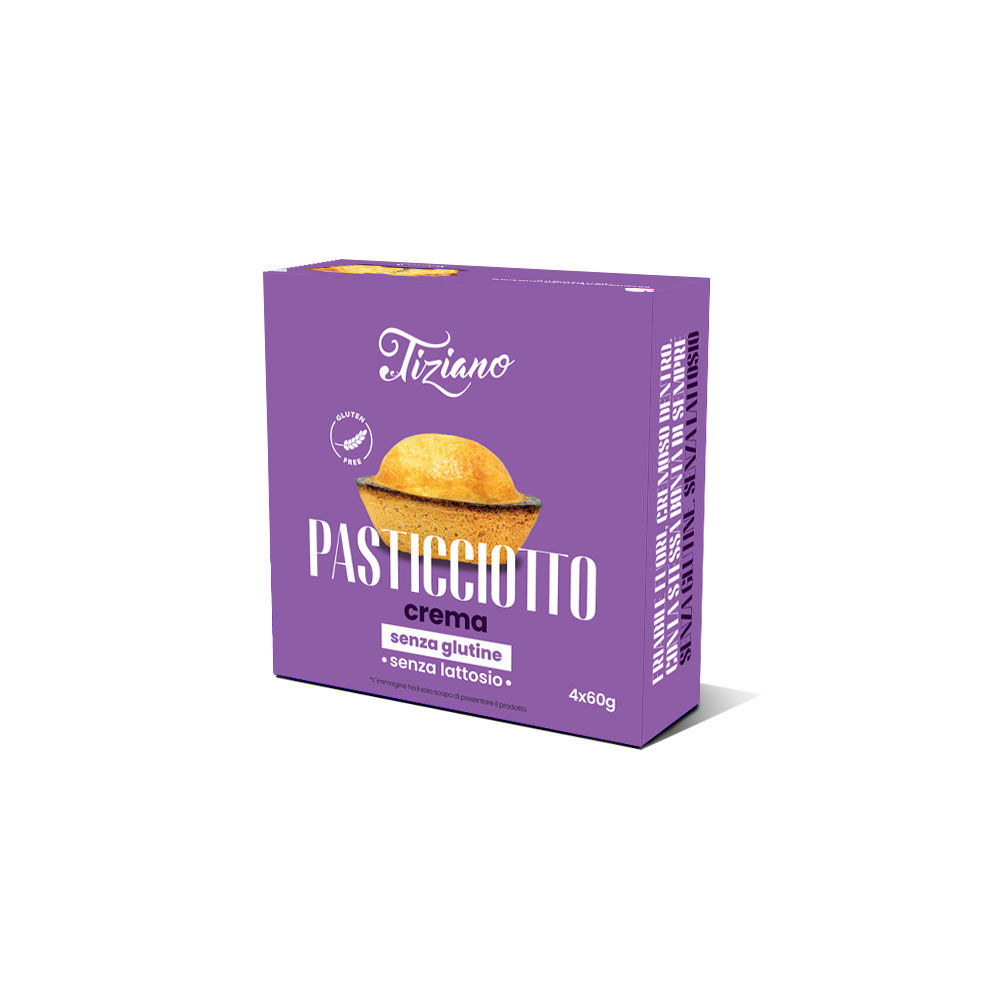 Pasticciotto alla crema senza glutine 4 pz 240 gr