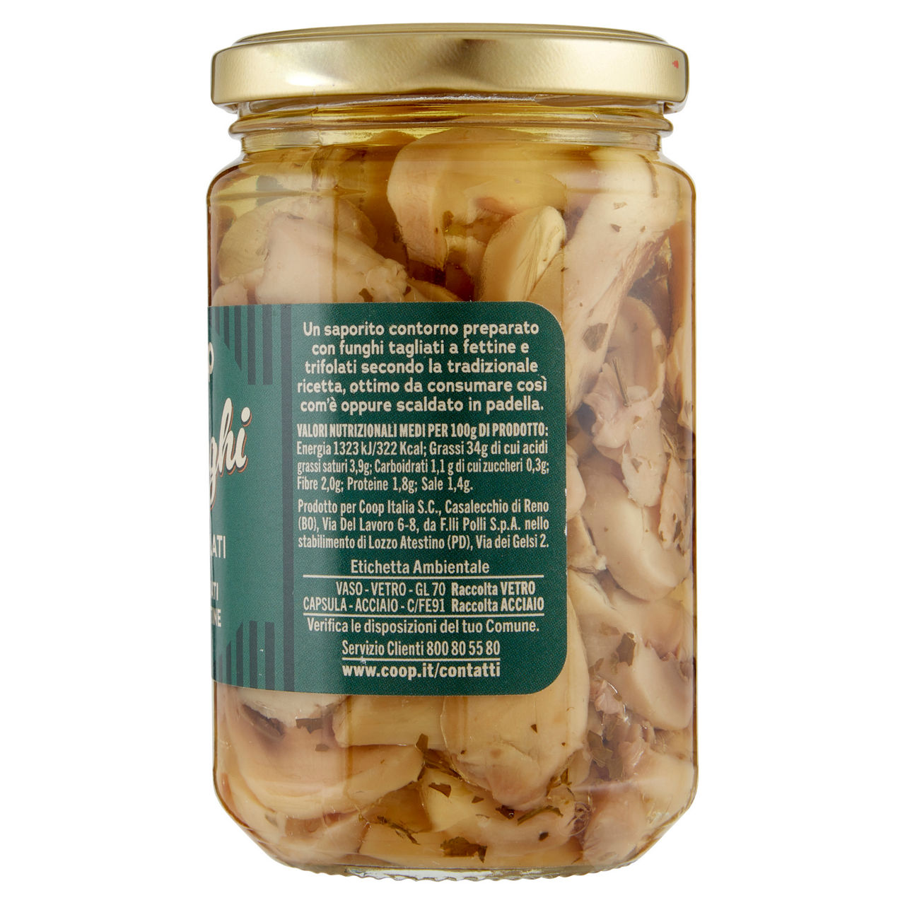 Funghi trifolati tagliati a fettine in olio di girasole 285 gr - Immagine 31