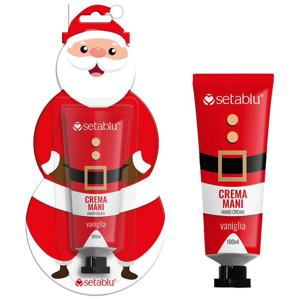 Crema mani natalizia babbo natale alla vaniglia 100 ml