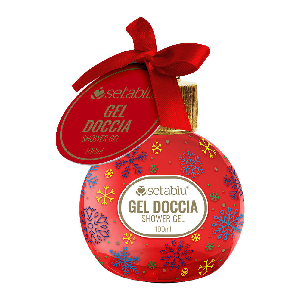 Gel doccia in pallina natalizia rossa 100 ml
