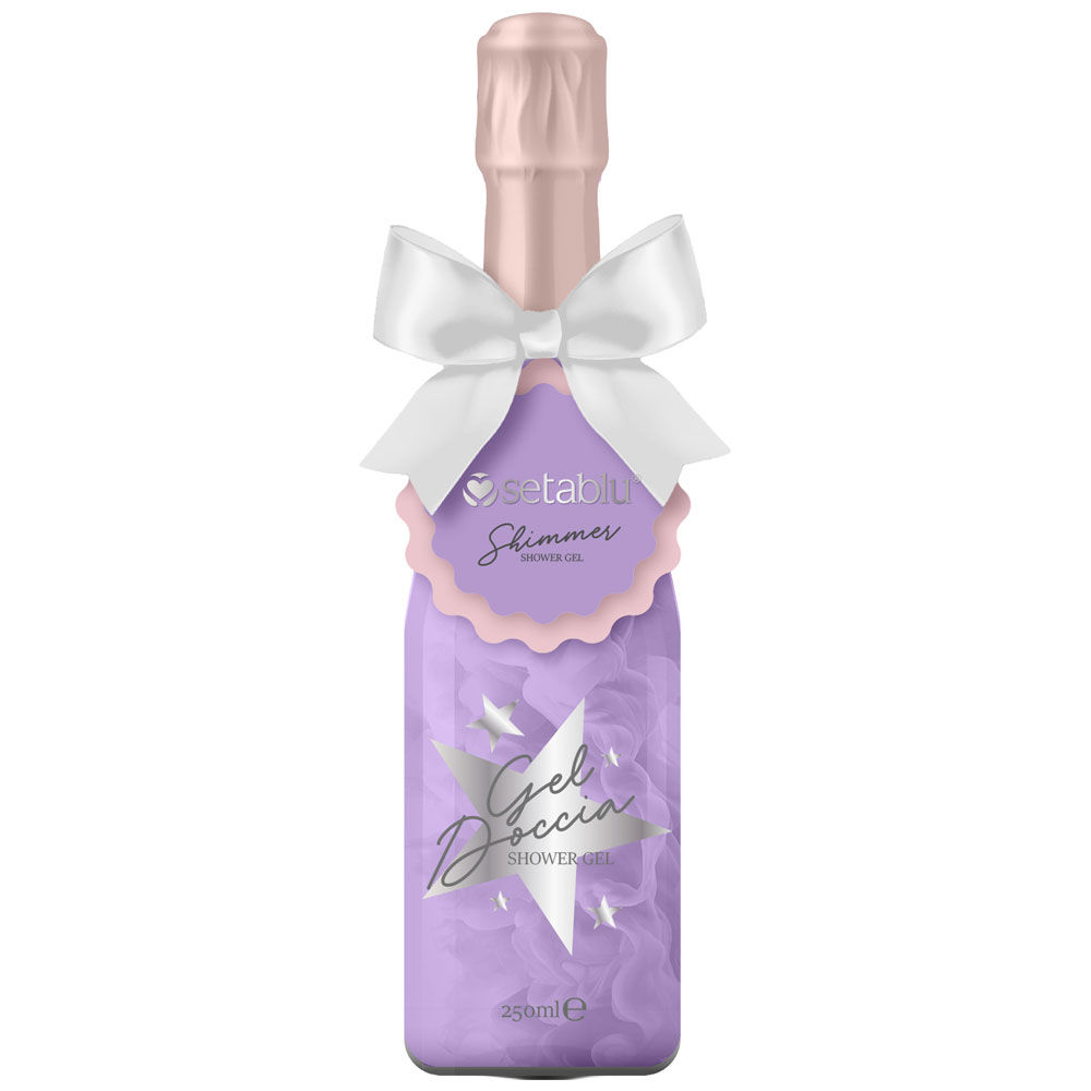 Gel doccia confezione bottiglia viola 250 ml