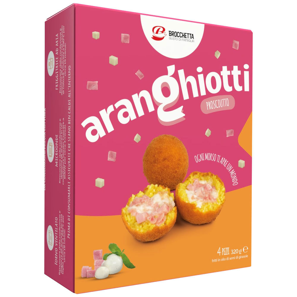 Arancini Aranghiotti al prosciutto 4 pz 320 gr