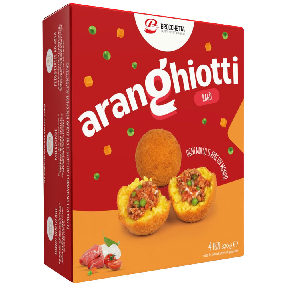 Arancini Aranghiotti al rag&ugrave; 4 pz 320 gr