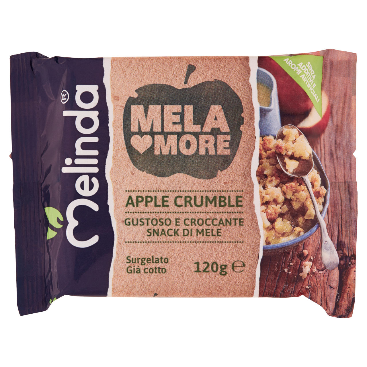 Crumble di mele Melamore surgelato 120 gr