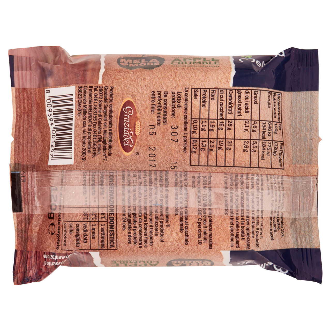 Crumble di mele Melamore surgelato 120 gr - Immagine 11