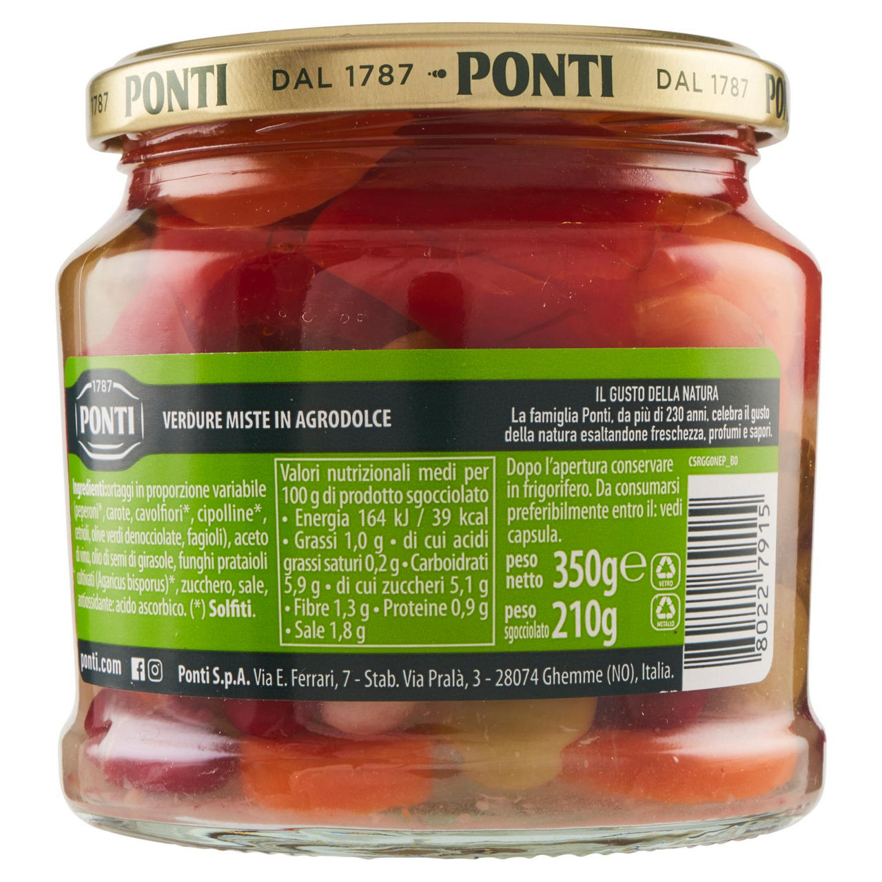 Verdure miste in agrodolce 210 gr - Immagine 21
