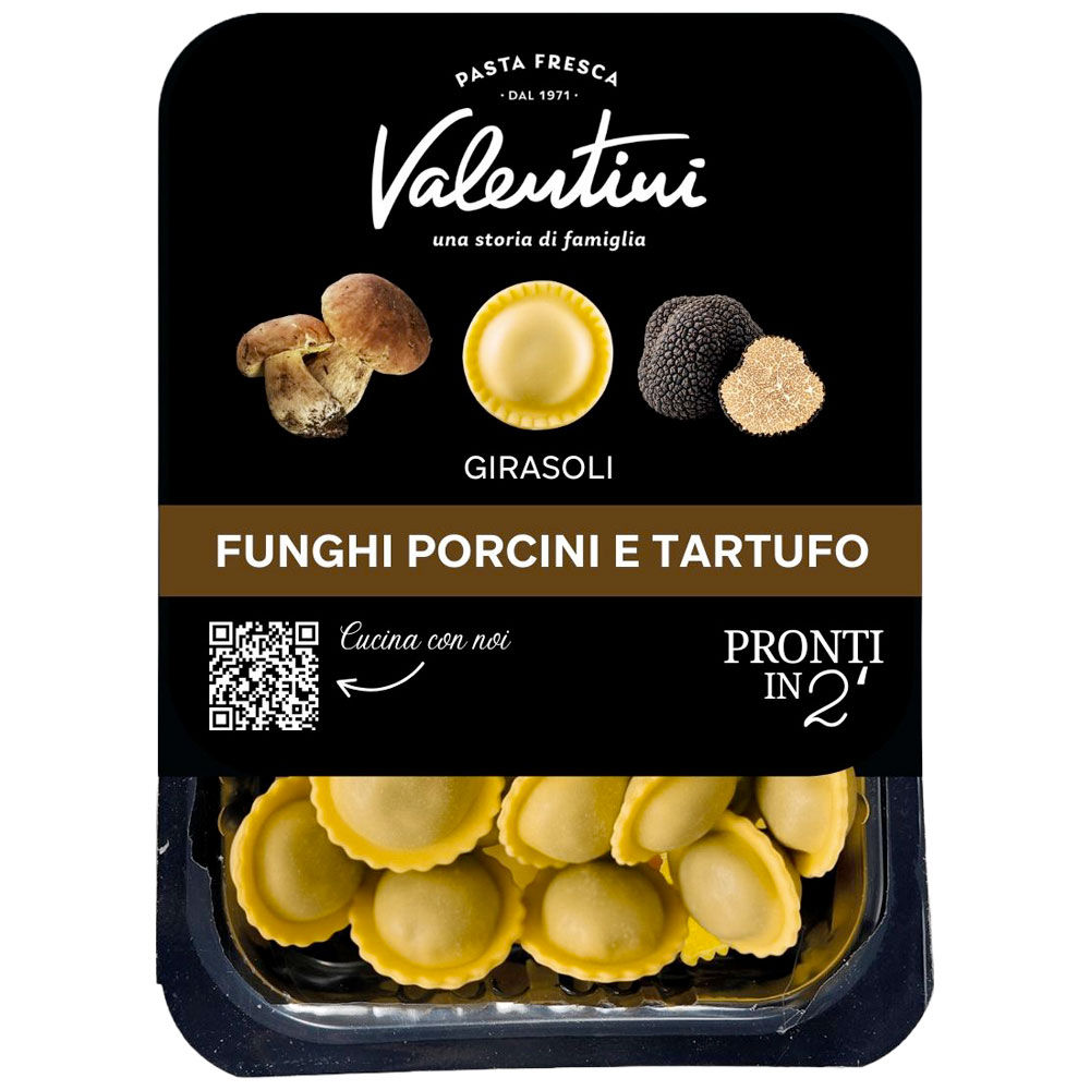 Girasoli freschi con funghi porcini e tartufo nero 250 gr