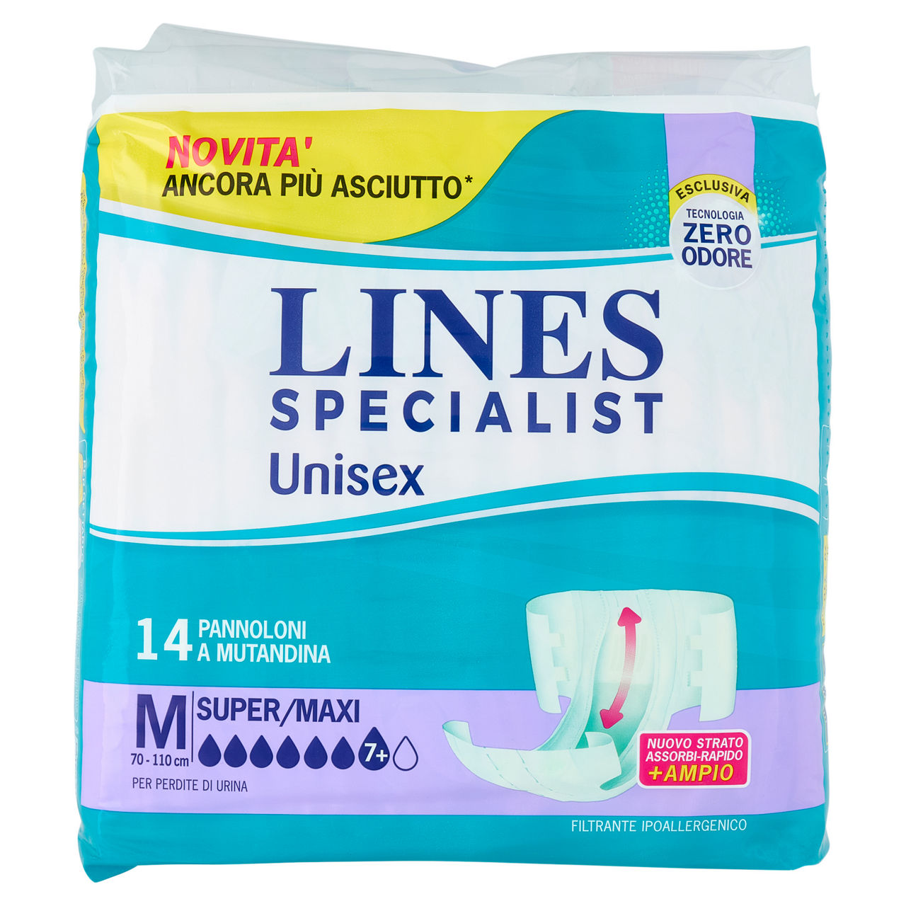 Pannoloni mutandina Unisex tg M 14 pz