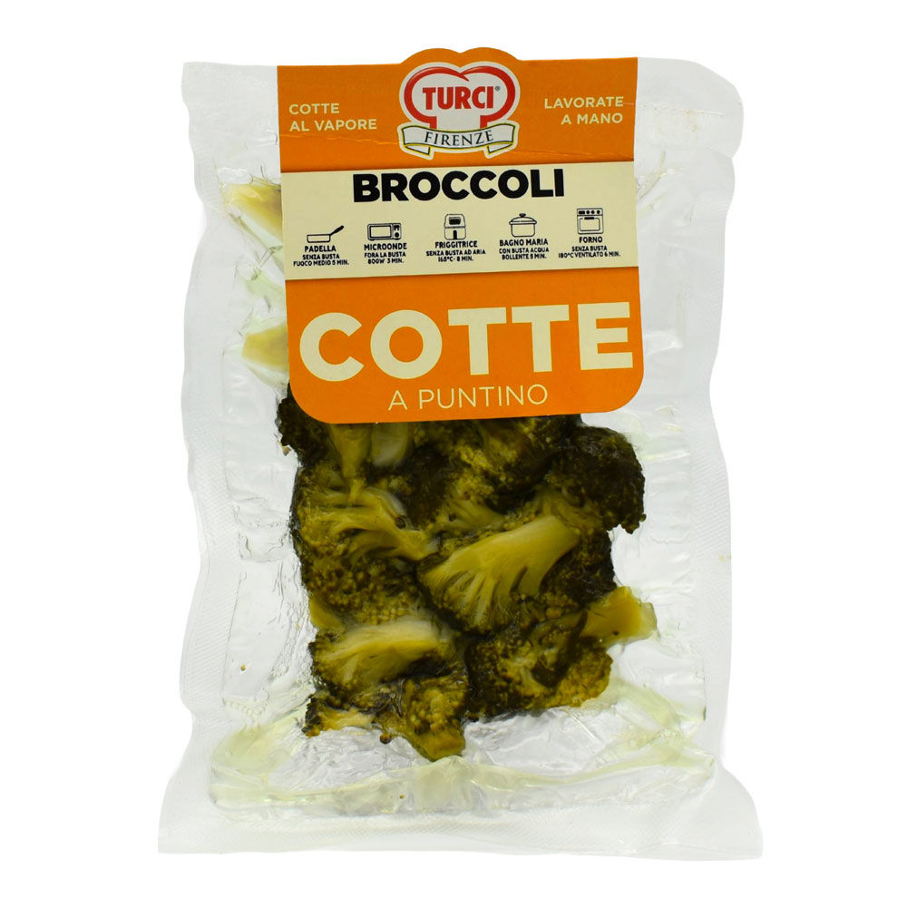 Broccoli cotti al vapore 200 gr