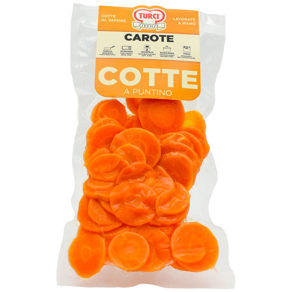 Carote a fette cotte al vapore 200 gr