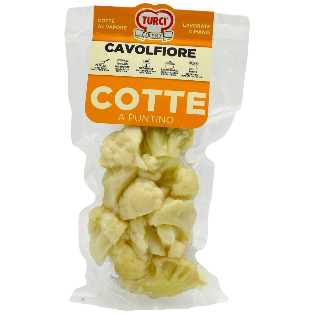 Cavolfiore a rosette cotto al vapore 200 gr