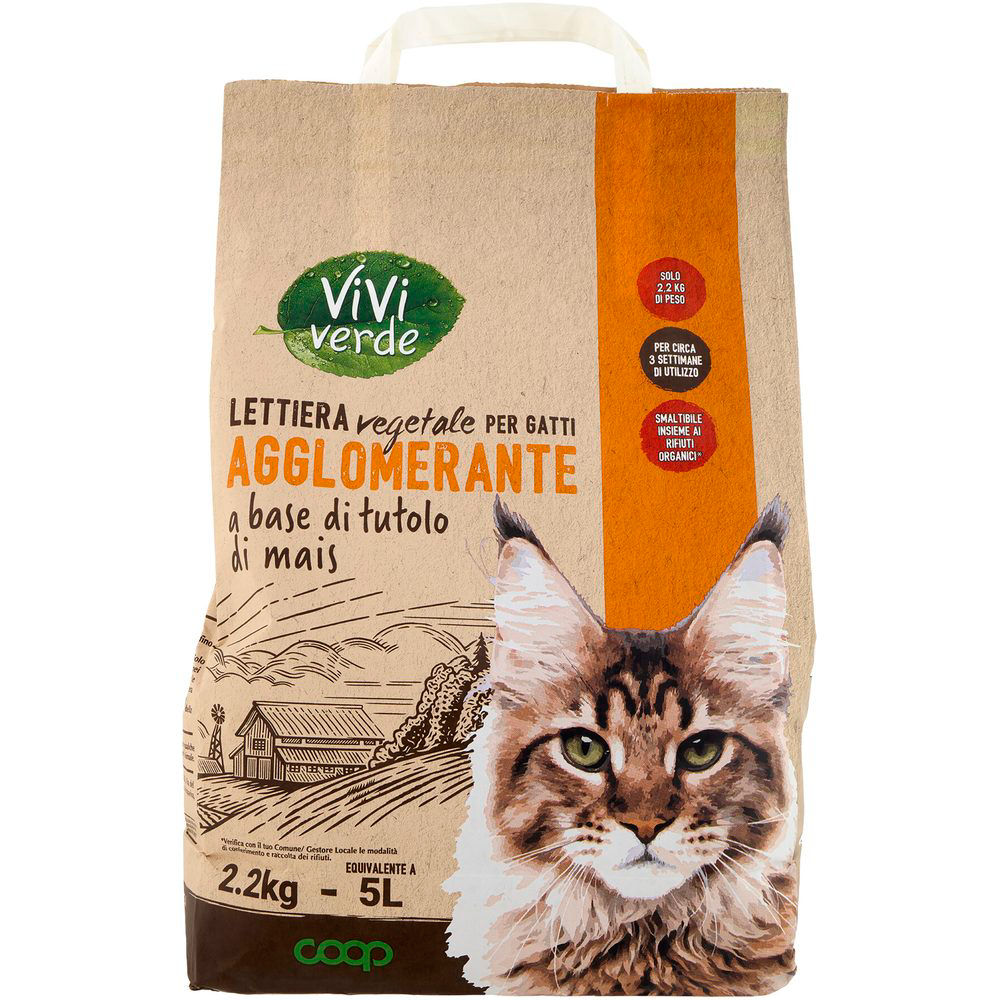 Lettiera vegetale agglomerante in tutolo di mais 2,2 kg - Immagine 21