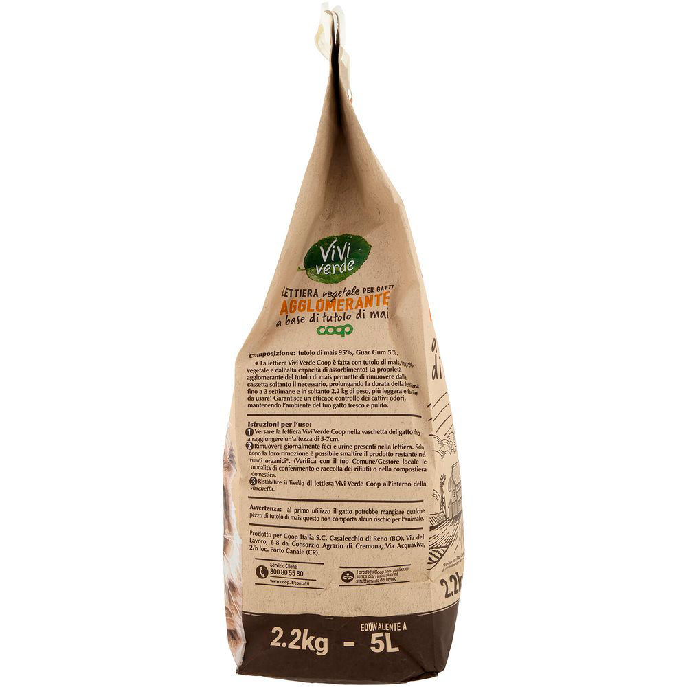 Lettiera vegetale agglomerante in tutolo di mais 2,2 kg - Immagine 31