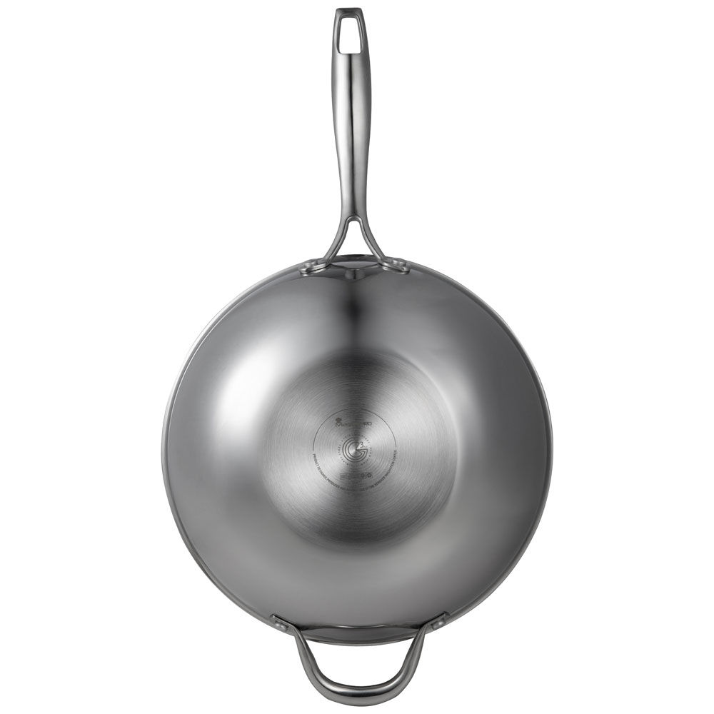Wok in acciaio inox Hi-Tech 28 cm antiaderente - Immagine 31