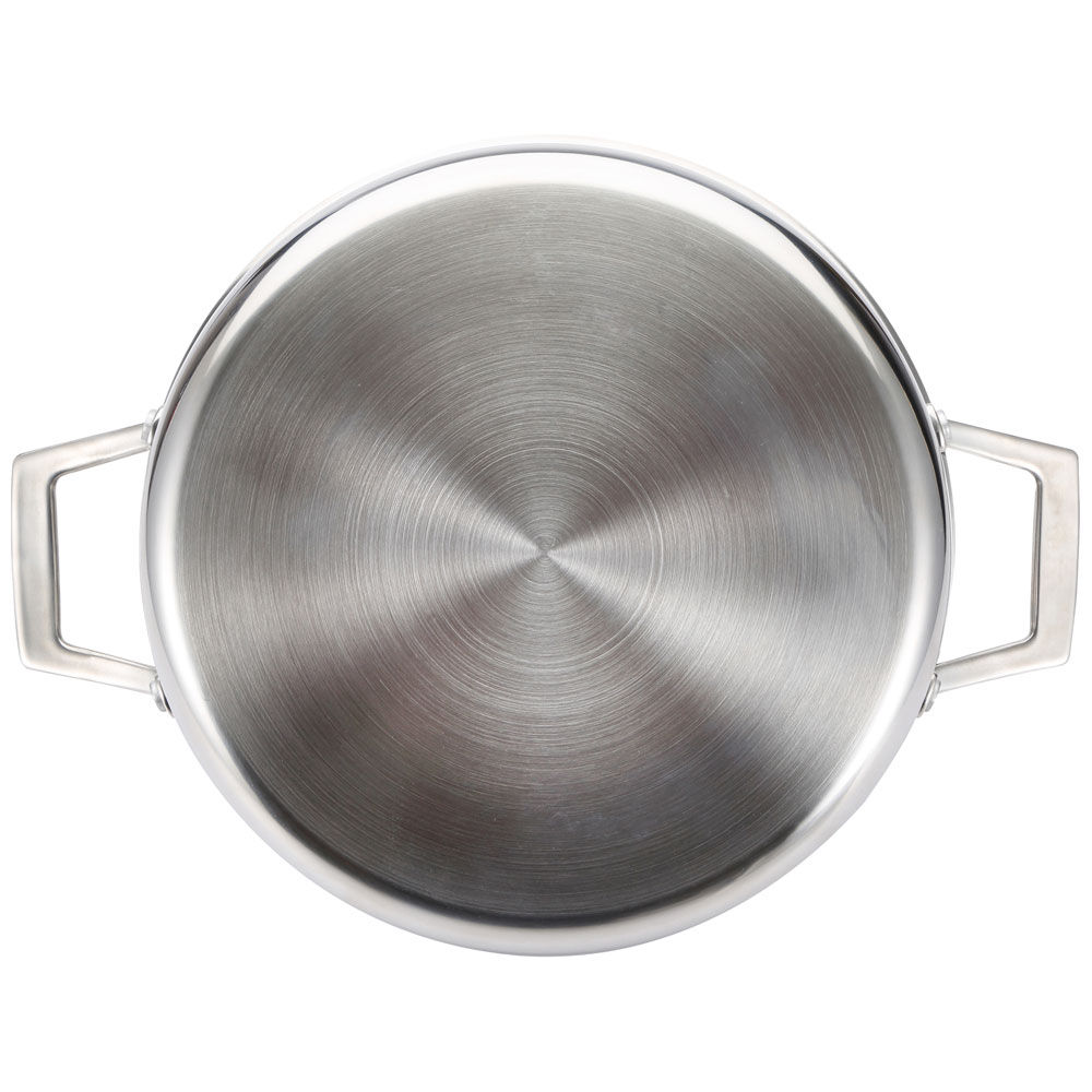 Tegame a due manici in acciaio inox Hi-Tech 24 cm antiaderente - Immagine 21